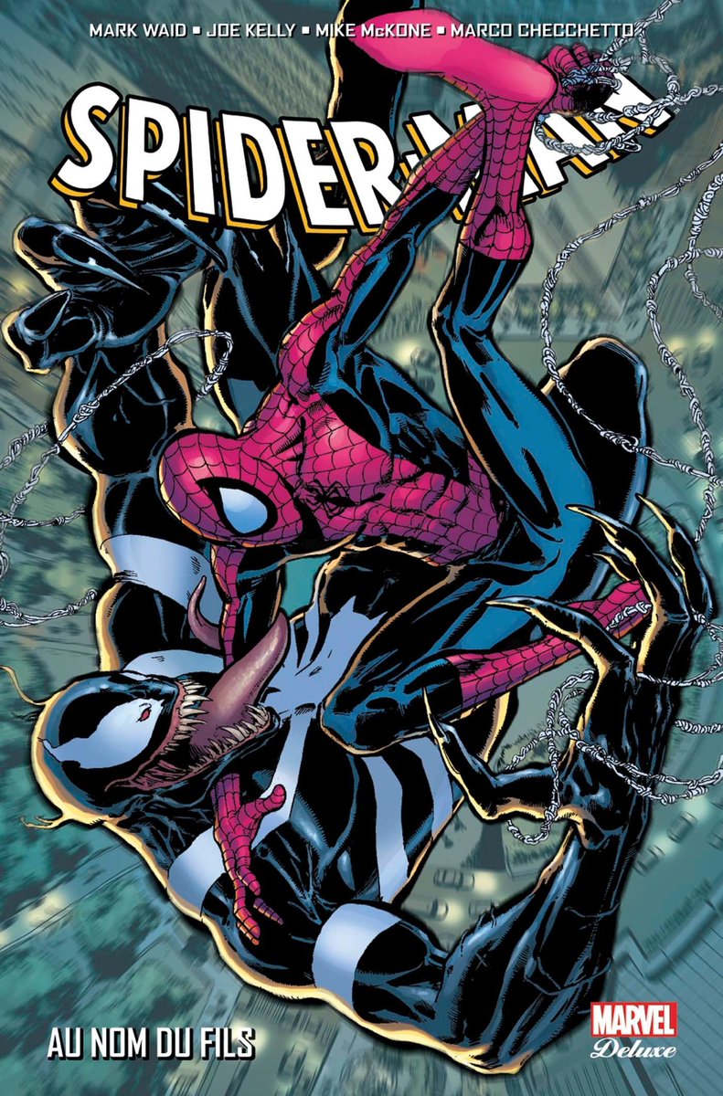 "Spider-Man - Au nom du fils"Le nouveau maire de New York, J.Jonah Jameson a Spider-Man dans le collimateur, sans grande surprise.Mais Peter doit gérer une autre crise : Noran Osborn est obstiné à écraser le héros avec ses Dark Avengers.(1 tome.Marvel Deluxe)