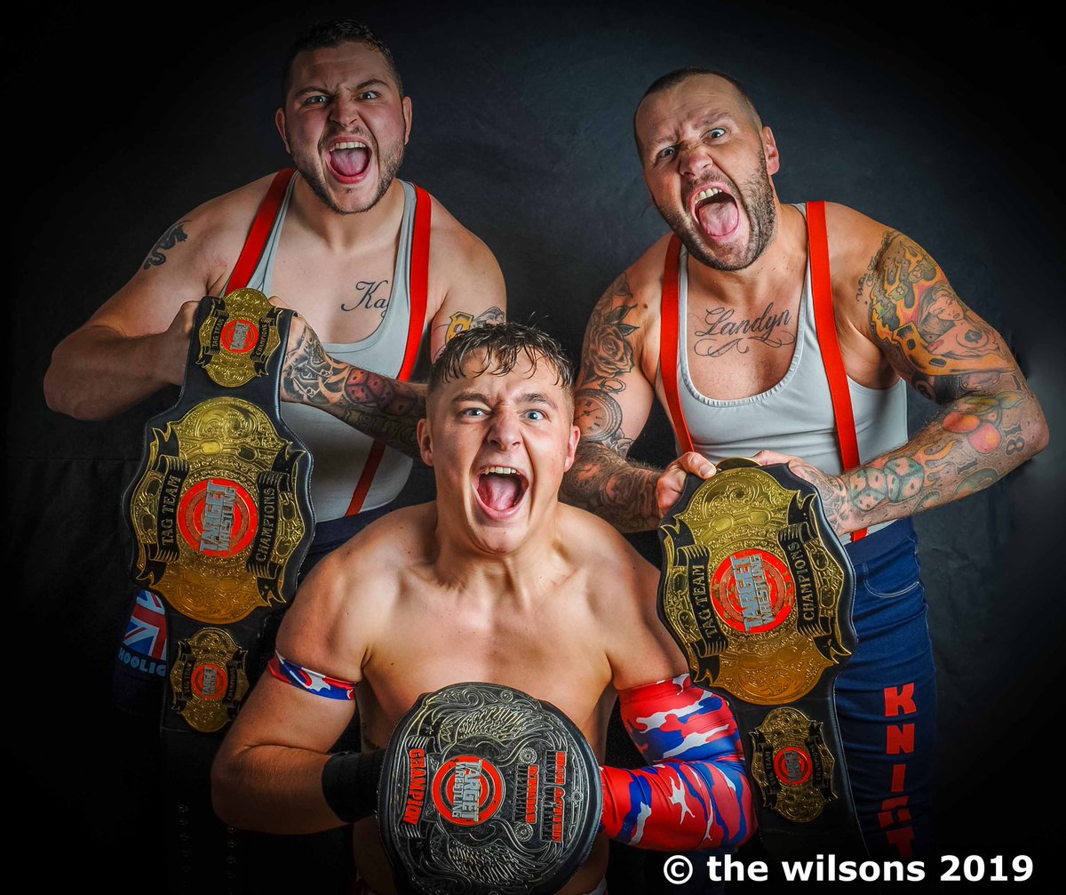 mrdavidjwilson's tweet image. @TheUKHooligans &amp;amp; @Ricky_KnightJr collecting gold at @Targetwrestling