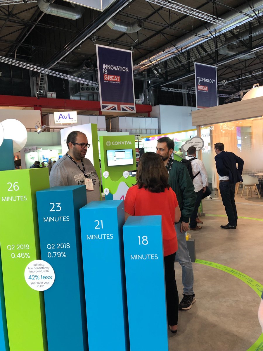 conviva's tweet photo. The future of data driven content decision making is now @IBCshow! Come to Hall 5, Stand B 49 for a glimpse into the future of streaming measurement and reporting. Schedule a meeting with us right now. #IBC2019 
https://t.co/iNaoBWfTzi https://t.co/tPxGpxuert