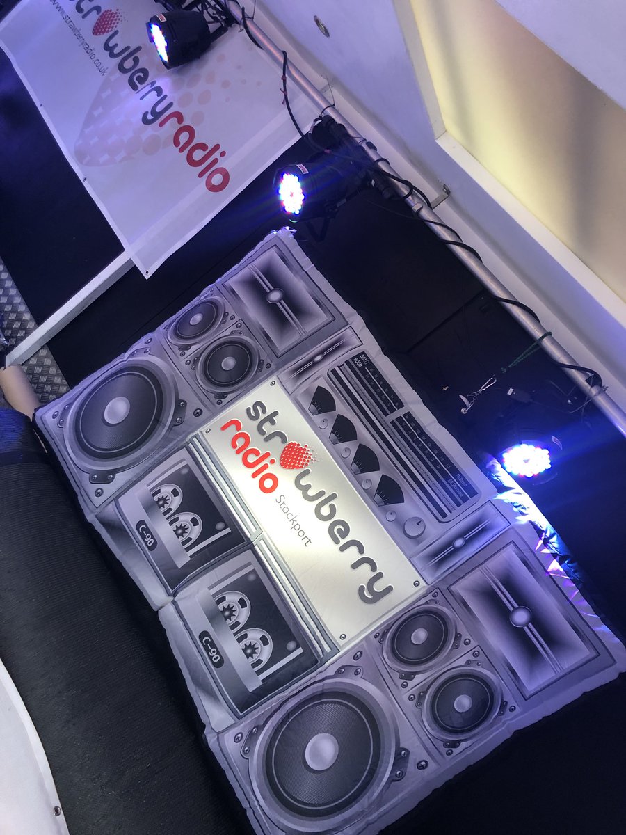All set with our Strawberry Sounds Stage 🍓🎵for the <a href="/lifeleisureUK/">Life Leisure</a> <a href="/BIGEventSeries/">THE BIG EVENT SERIES</a> providing the soundtrack for Stockport today!! Good luck to all running!! 👟#strawberryradio 🍓