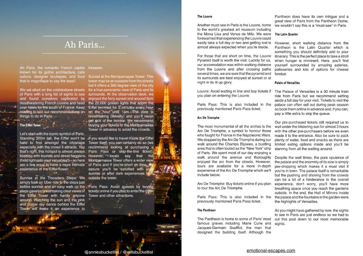 Ah #Paris...the romantic #French capital known for its gothic #architecture, cafe culture, designer boutiques, and food...
joom.ag/C8ma/p62

#luxurytravel #luxurylifestyle #luxurytraveller #luxurymagazine #holiday #Travel #SundayMorning #Sunday #foodie #TravelBlog #Foodies