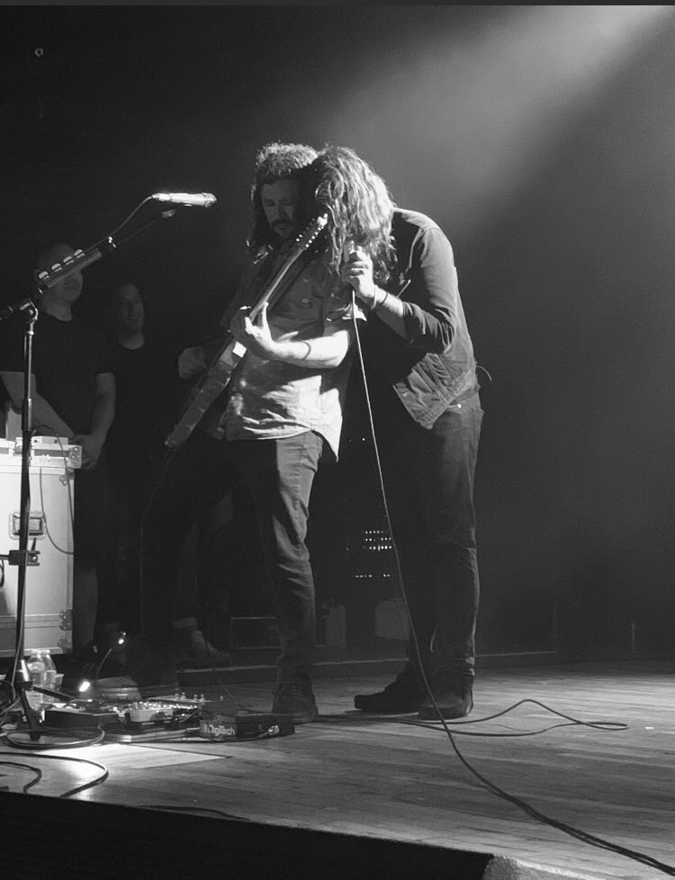 AdamDamnLazzara's tweet photo. My family is from Chicago. Chicago feels like home both to me and to the band. Here’s a picture of myself and @JohnNolanMusic in Chicago. Thankyou. @RiotFest tomorrow. https://t.co/zuyvev0gmQ