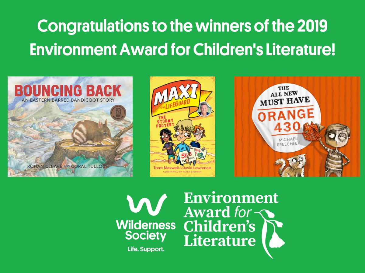 Wilderness_Aus's tweet photo. Congratulations to the winners of the Wilderness Society's Environment Award for Children's Literature! Learn more about these incredible books: https://t.co/shg0hFse3U #EACL #ChildrensBooks #NatureBooks https://t.co/lJ5GtCB4Mp