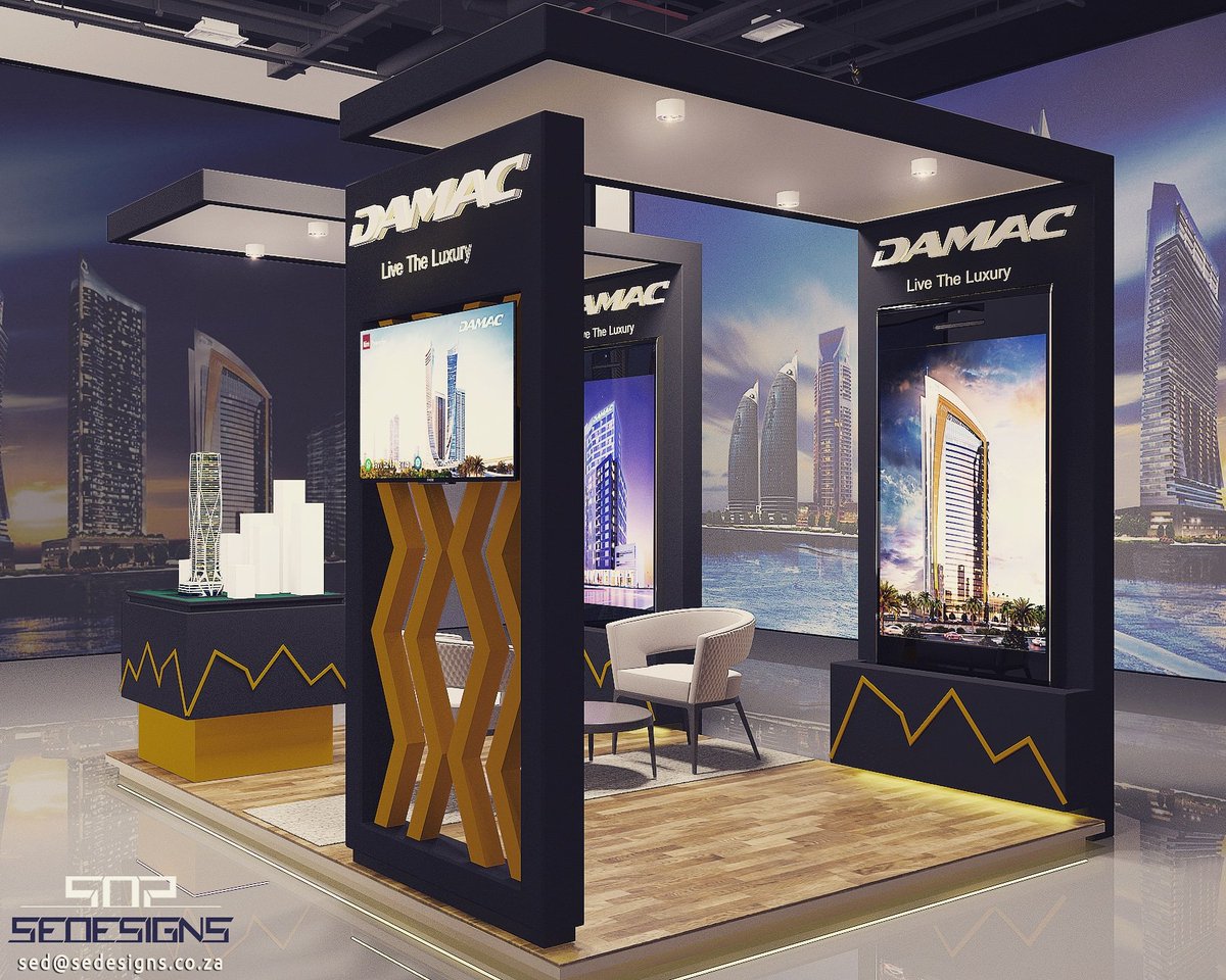 Sedesigns2's tweet photo. Exhibition Stand by Sedesigns!! 
#3drendering #damac #Johannesburg #damacproperty #propertydevelopment #fbkmillionares #AfricanInfluencer https://t.co/MMCK2zckQj