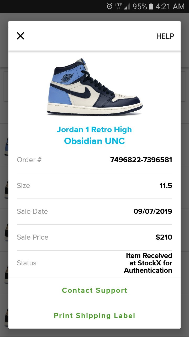 bibliotekar Skilt bison Robb rose Twitterren: "@stockx @stockx Why has my Jordan 1 obsidian UNC  been stuck in status "item received at stock-x for authentication". Its  been like this almost a week and still no