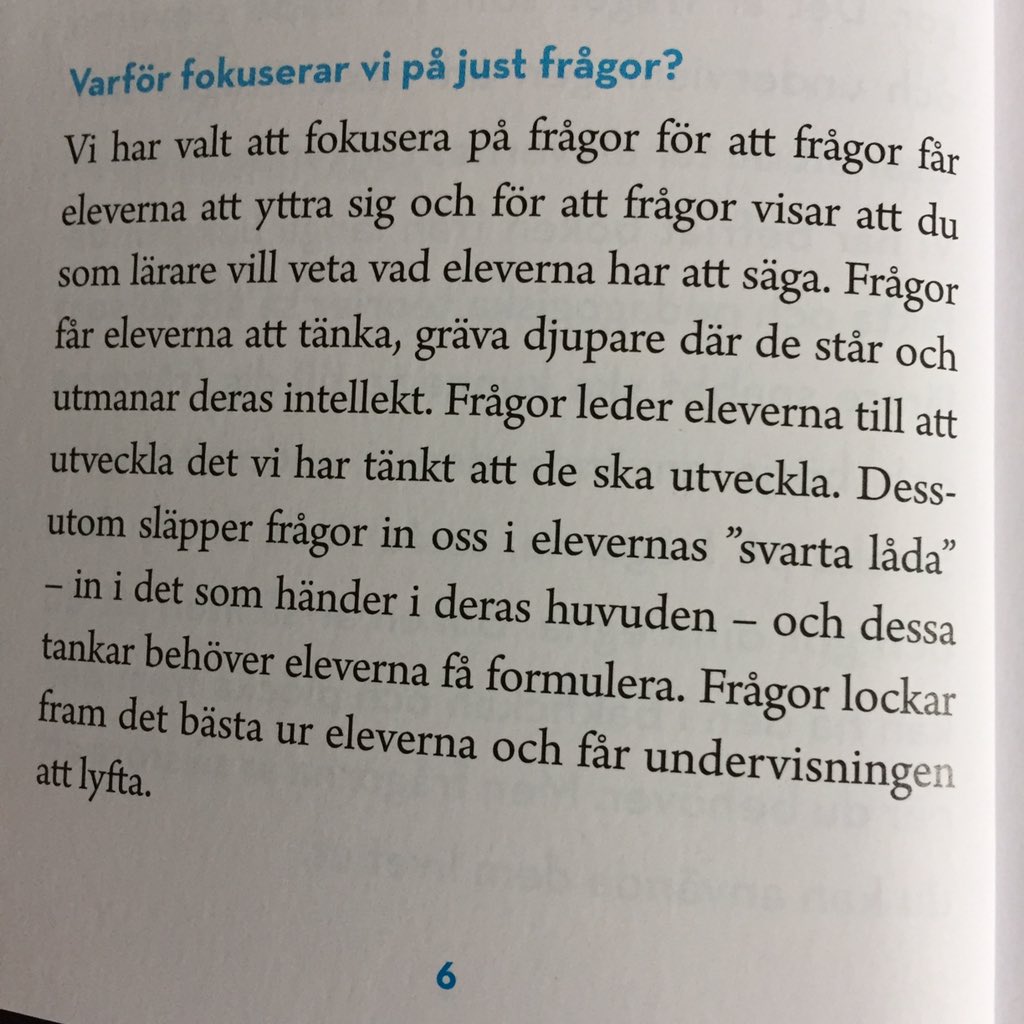 @PernillaMattss1 Jag blev så upplyft av all klokskap de skriver om i Analysmall 1, även återkopplingen från sina kritiska vänner. Jag glömde dock att markera som oläst. Fixar imorgon. Jag läser däremot <a href="/visesiskolan/">Malin Larsson</a> o <a href="/MatteTommy/">Tommy Lucassi</a> nya bok. Byt ut elever mot medarbetare så tänker jag #stlgotland