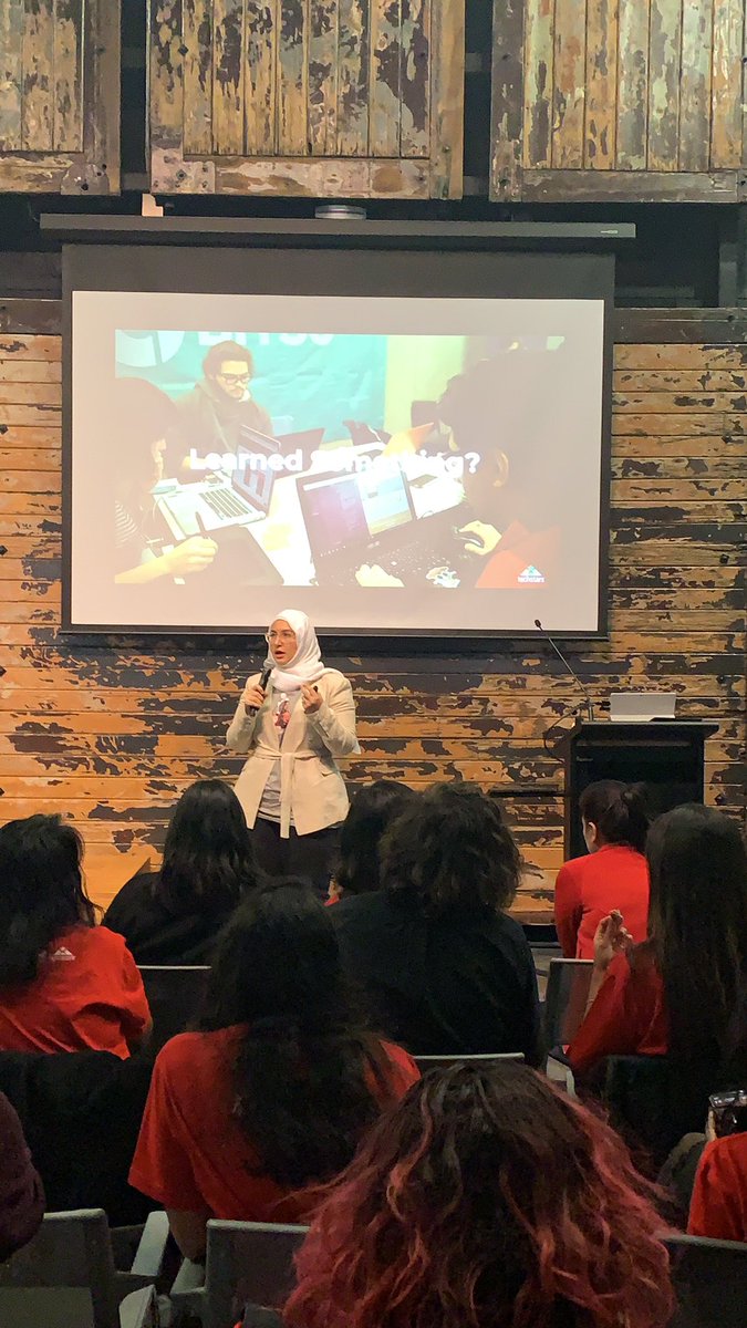 Nadine Saadi, #SWMelb Women 2019’s facilitator wrapping up the event with our boss women participants #Womenentrepreneurs