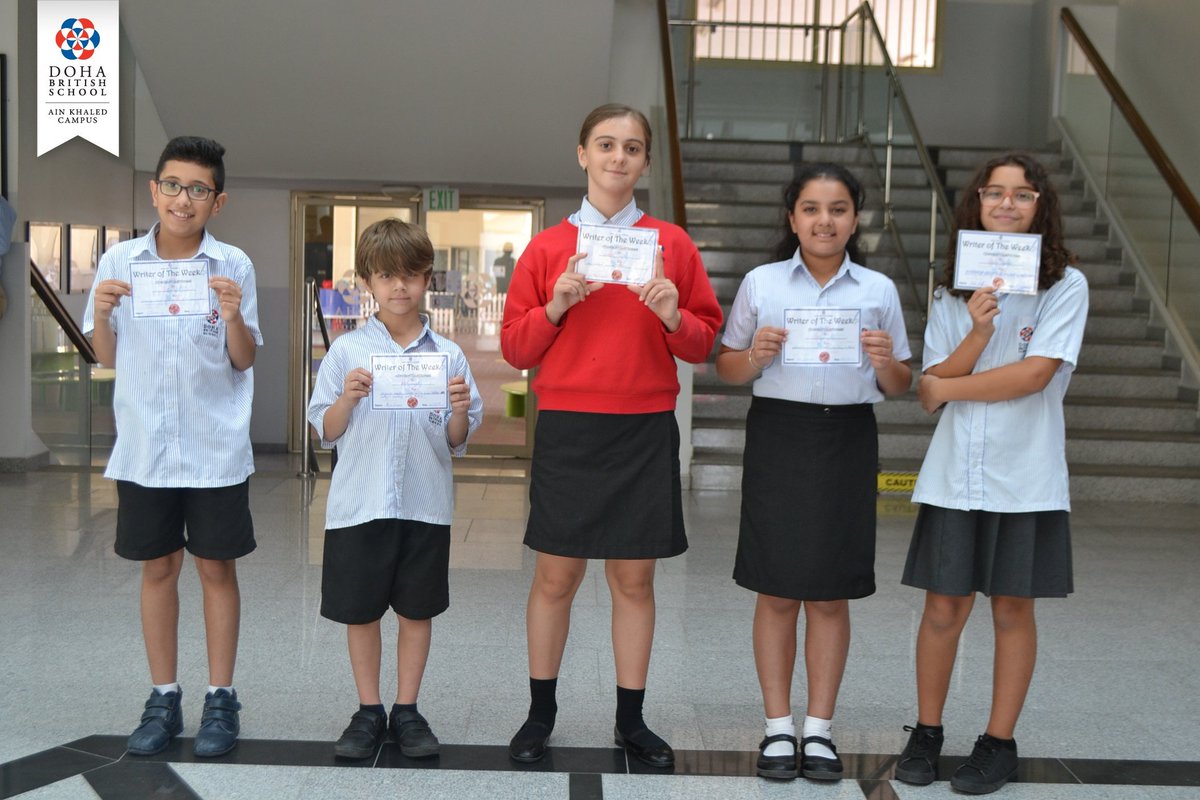 DohaBritishSch's tweet photo. Massive congrats to the children across #Primary who got #Stars⭐️ and #Writers Awards.
Well done! 🌟😃👏
https://t.co/bj89Cuds4p
#dbs #ainkhaled #dohabritishschool #schoolday #schoolsinqatar #dohaqatar #staroftheweek #writeroftheweek #Awards https://t.co/IybC6tFVty