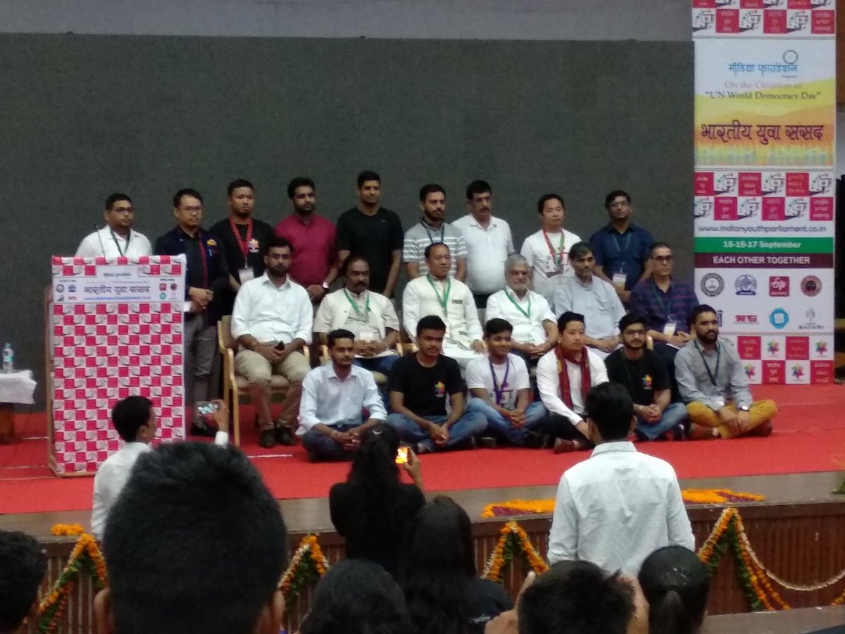 preetisha1006's tweet photo. @YouthParlia a platform where #youth saplings were watered with the knowledge of democracy and it's challenges that unleashed some new dimensions of  growth https://t.co/uAQknMsOwD