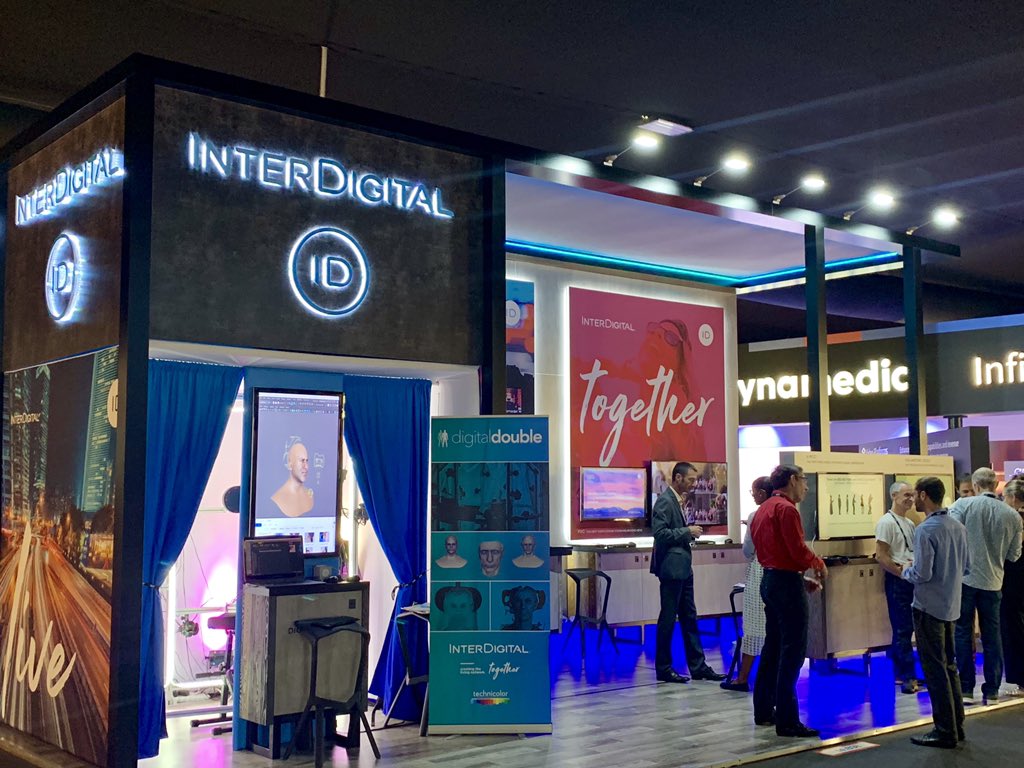 InterDigitalCom's tweet photo. Attending #IBC2019? Make your way to our booth in Hall 14, B38 and have your very own #DigitalDouble created and so much more! #3DAvatar #VVC #PointCloudCompression #VideoStreaming #VolumetricVideo https://t.co/VRdthoByNY