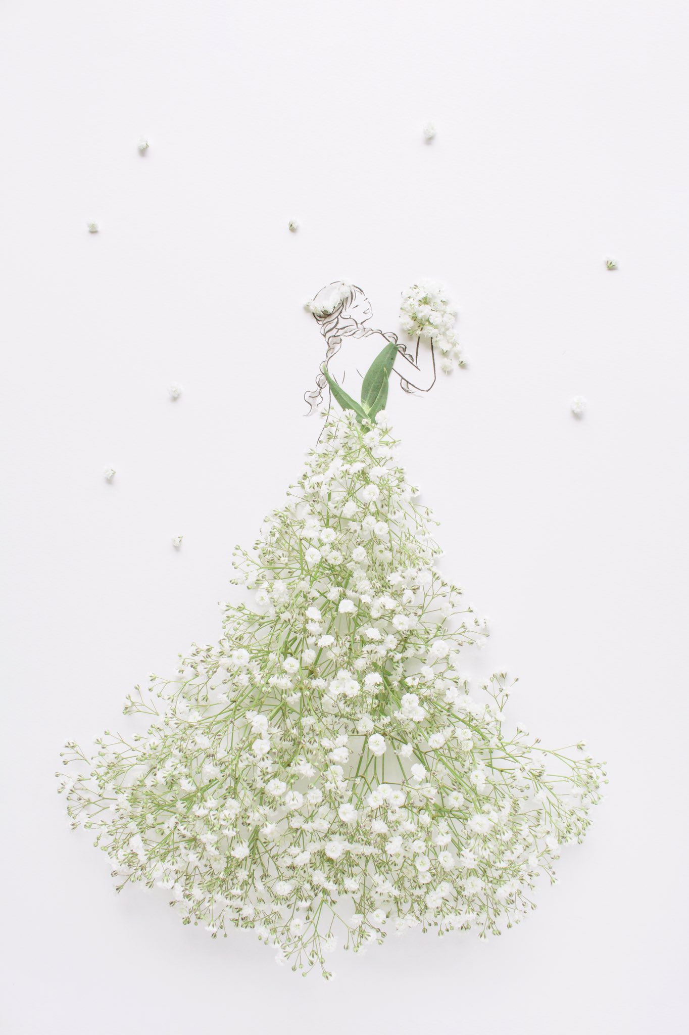 はな言葉 葉菜桜花子 新刊発売 カスミソウのドレス たくさんの白い小花が印象的なカスミソウを華やかで優しい雰囲気に表現したドレス 写真を拡大すると枝分かれした茎の模様が見えます 花言葉ドレス Flowery Fields T Co Yikk3rwzig はな言葉 葉菜桜花子 新刊発売 カスミソウのドレス たくさんの白い小花が印象的なカスミソウを華やかで優しい雰囲気に表現したドレス 写真を拡大すると枝分かれした茎の模様が見えます 花言葉ドレス Flowery Fields T Co Yikk3rwzig