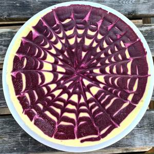 rawmother's tweet photo. Treat your guests to this pretty Mango and Blueberry Cake! #RAWMother #RawVegan #Vegan #PlantBased #RawCake #HealthyEating #HealthyLiving - https://t.co/y6QZNAQVfo https://t.co/vD9NJ1msAY