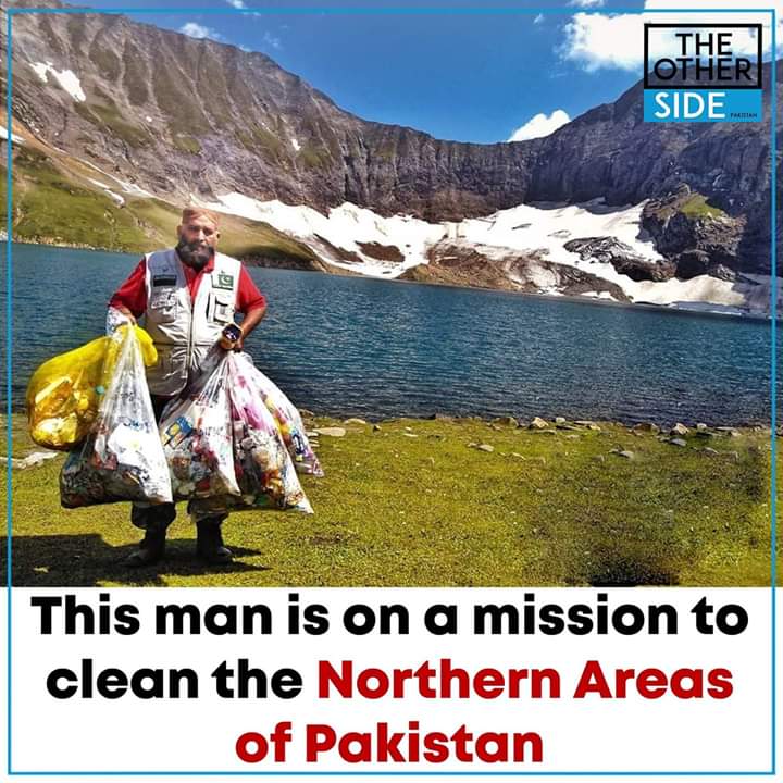 Tehseenbajwa924's tweet image. Immense respect for a 42 years old motorcyclist Saifullah Kashmiri who is touring from Khunjerab to Gawadar, cleaning up the areas as much as he can along the way.
He should be our hero and a man we all should try to emulate. More power to you Sir!