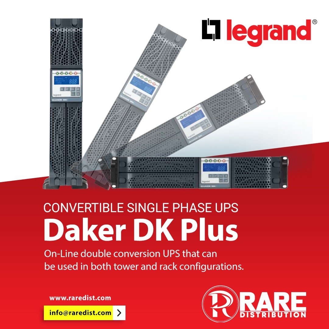 RareDist's tweet photo. Legrand DAKER DK PLUS UPS
Single-phase Double Conversion Online UPS
From 1 to 10 kVA Ex- Stock Available
#Legrand #ups #DAKERDKPLUS #Available #Stock #Single_phase_Double #raredist #raredistribution #rare
@Legrand https://t.co/IFHPdh1ueQ