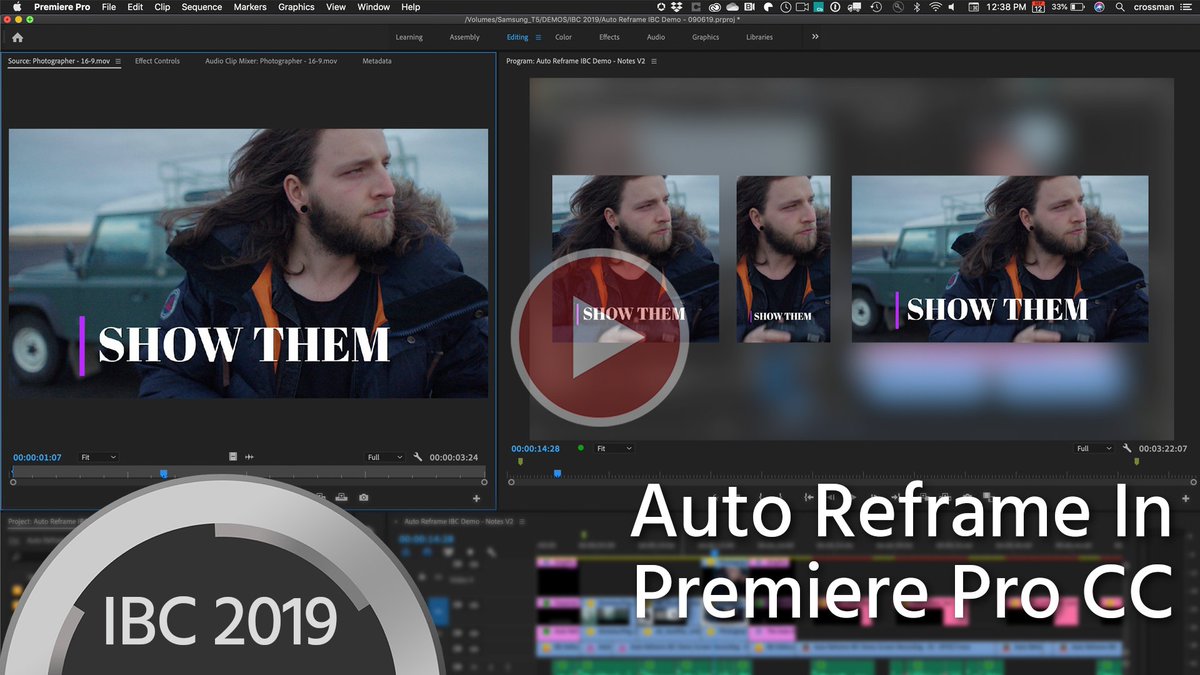 Cinema 5D Auto Reframe For Premiere Pro CC Intelligently Edits Footage For Social Video Formats: Auto Reframe intelligently reframes your footage or sequence to social media aspect rations,… dlvr.it/RD7Vh1 #Editing #Filmmaking #IBC2019 #Mobilephones #NEWS Via <a href="/c5dnews/">CineD</a>
