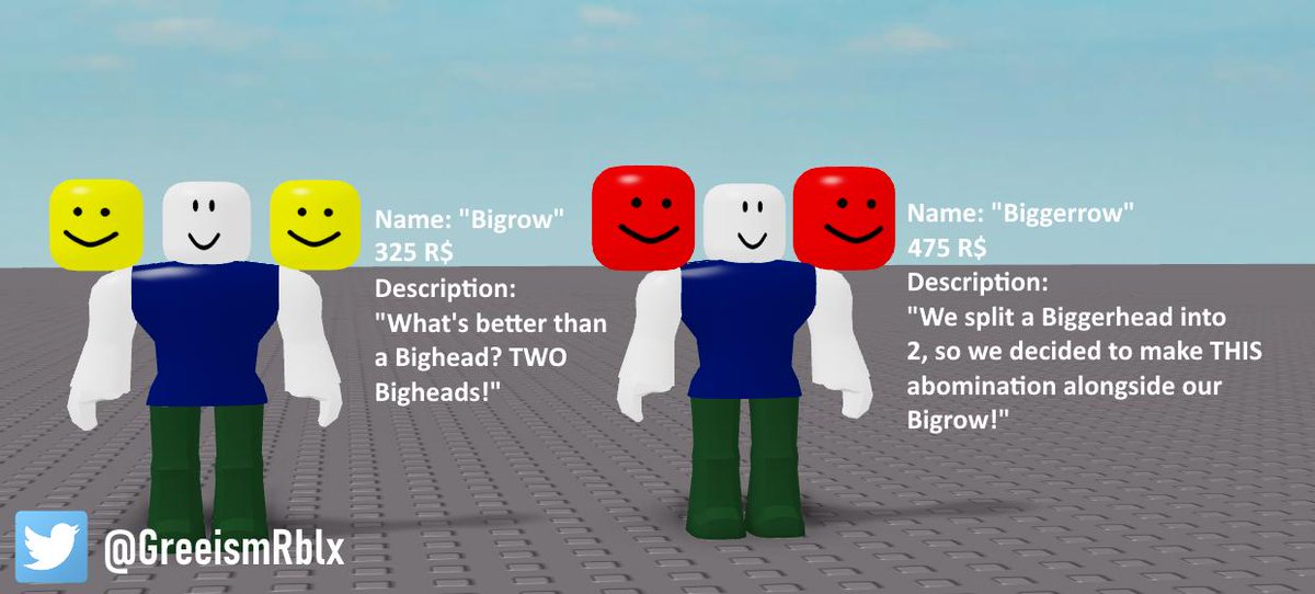 Greeism On Twitter More Robloxugc Hat Concepts Today S - biggest head roblox tarabyte