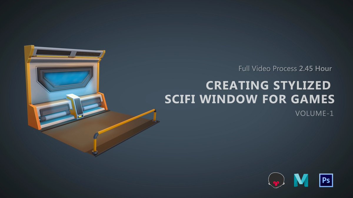 You can Purchase it! udemy.com/share/101RtC/
"Creating Stylized Scifi Window For Games with Maya" 
New Tutorial Released!
<a href="/udemy/">Udemy</a> <a href="/3dtotal/">3dtotal</a> <a href="/3DArtist/">3D Artist</a> <a href="/3DWorldMag/">3D World</a> <a href="/gamedevworld/">gamedev.world</a>  #GameDeveloper #Maya #3dart #texturing #photoshop #marmosettoolbag 
PromoVideo : youtube.com/watch?v=rw8BCb…