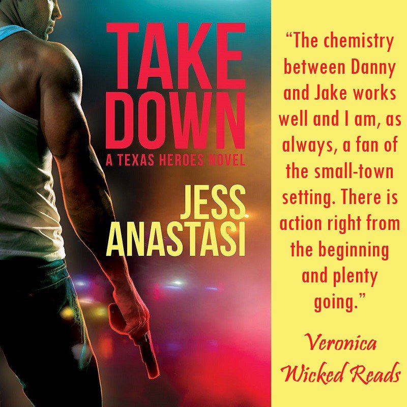Take Down by <a href="/JessAnastasi/">Jess Anastasi</a> <a href="/dreamspinners/">Dreamspinner Press</a>   

#4stars #3stars #mm #mmromance #romanticsuspense #mystery #contemporaryromance #texashero   

#DoubleReview=> bit.ly/WRTakeDown