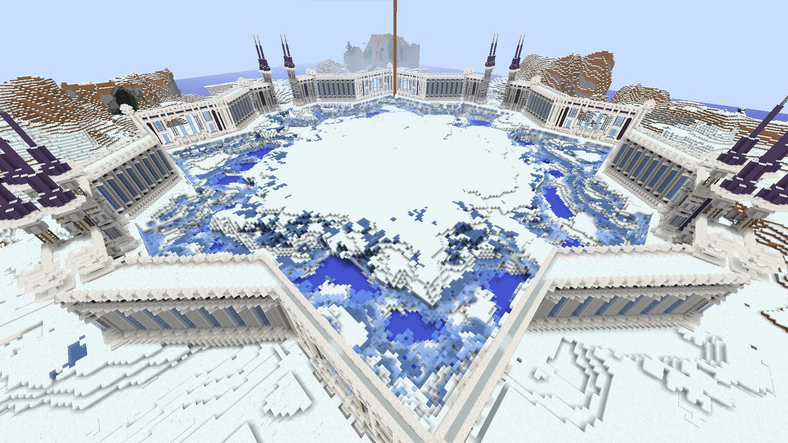 Twitter 上的 くりゅ マイクラ建築 城壁の形も氷っぽさでててよき Minecraft マーケットプレイス T Co Tcwq0iryev Twitter