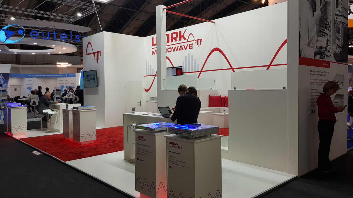 satelliteevo's tweet photo. Spotted #WorkMicrowave at #IBC2019 where they showcased their state of the art #V_Band up and down converter and 500MHz #WideBand modem in a live transmission of DVB S2X 256APSK data stream at 2.9Gbit/s https://t.co/yYXcPb0kQh