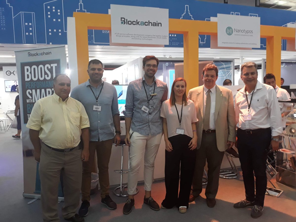 PantelisAng's tweet photo. Discussing latest developments in #Blockachain @BlockachainGR with Kyriakos Loufakis, President of @thessinnozone Periklis Mitkas f. rector of @Aristoteleio and George Efthymiou of @InfoscopeHellas https://t.co/nYJsBkWw9P