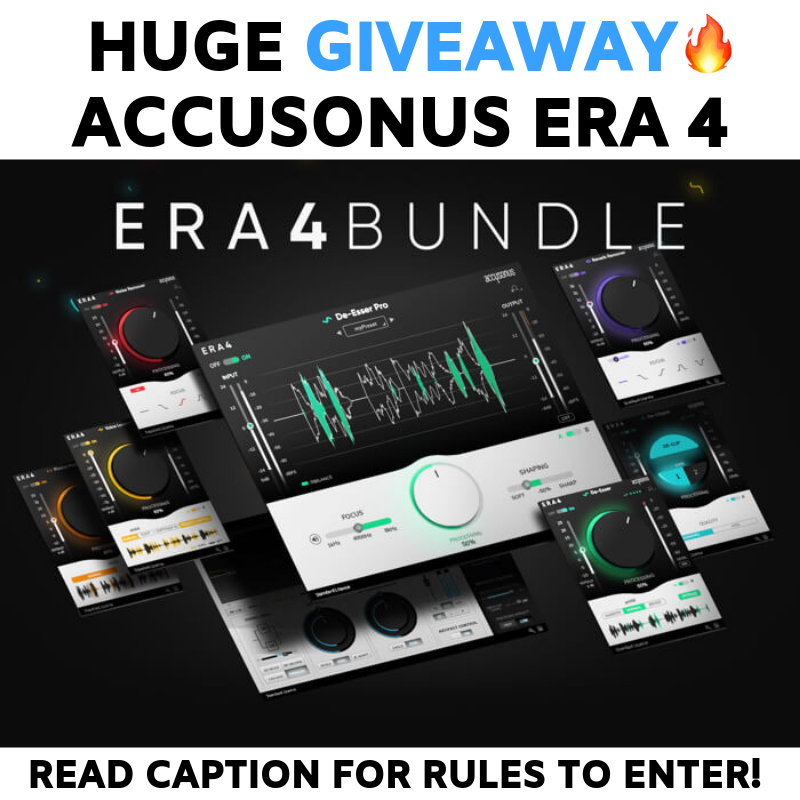 StreakyAcademy's tweet photo. HUGE BUNDLE GIVEAWAY! 🎛🔥

Accusonus have given me 10 FREE copies to giveaway of their ERA 4 plugin bundle!

Rules to enter:
⠀
1) Drop a 🔥 on this post and tag a friend
⠀
2) Follow @streakymastering 
⠀
Good luck everyone! Winners will be announced in the next few weeks🙏 https://t.co/Qrqs7kWPHo