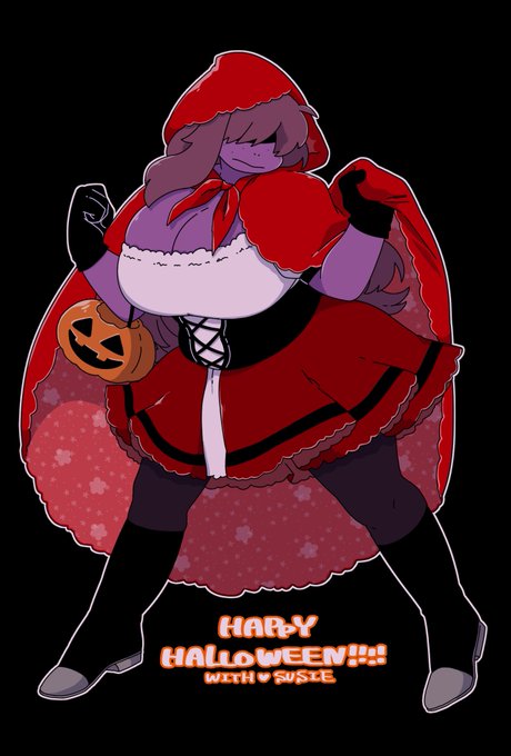 赤ずきんスージィちゃん

#DELTARUNE 
#HappyHalloweenWithSusie 