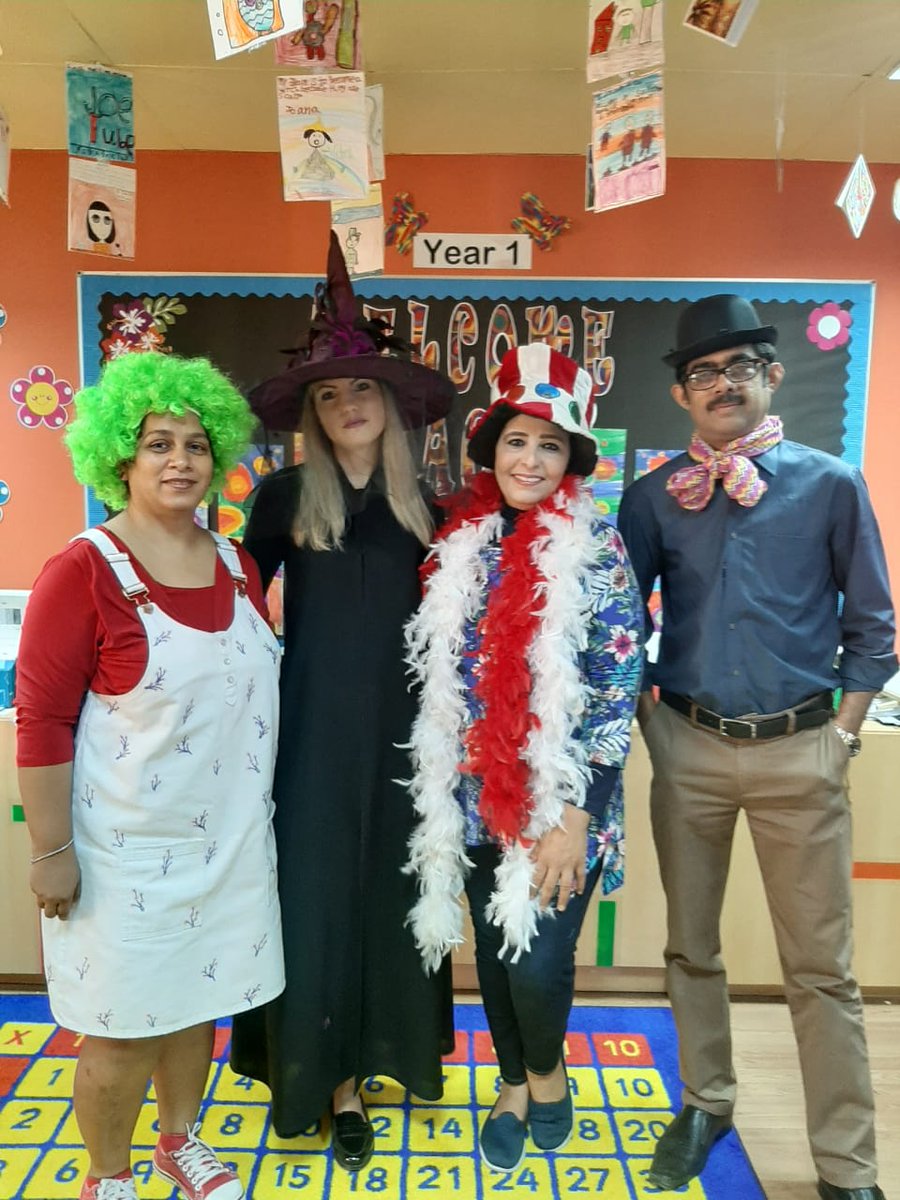 The Art and Music team all dressed to celebrate, ' Roald Dahl Day' <a href="/RaffISarts/">Art | Raffles International School</a> <a href="/RaffISmusic/">Music | Raffles International School</a> <a href="/RafflesIntlSch/">Raffles International School</a>