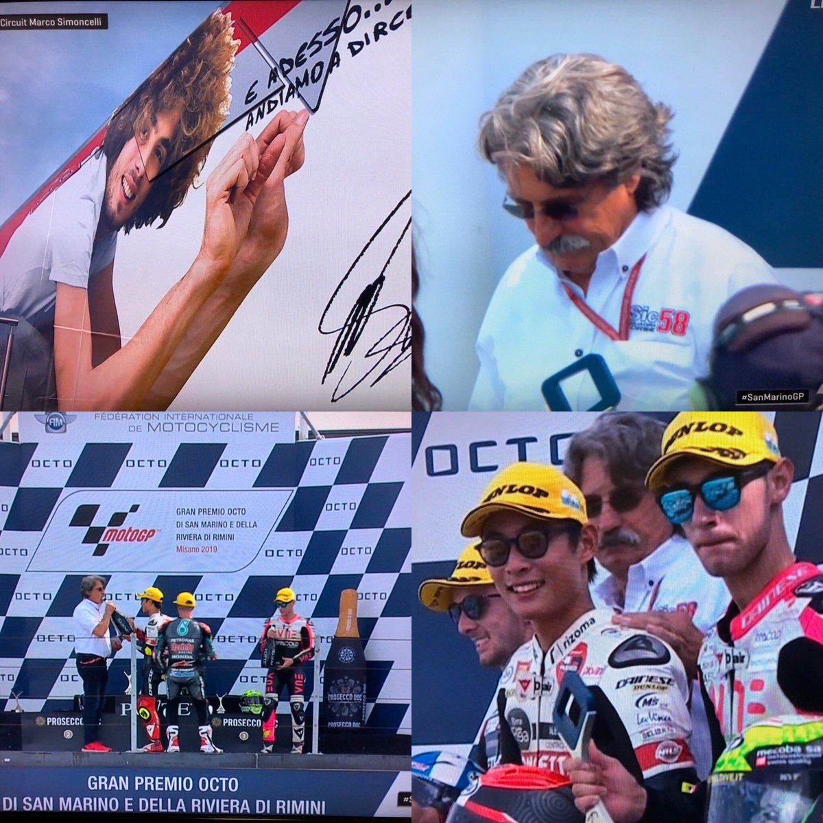 Cooooooongratulations !! 🥇🍾
#TatsukiSuzuki 
#Moto3 #SanMarinoGP #motogp