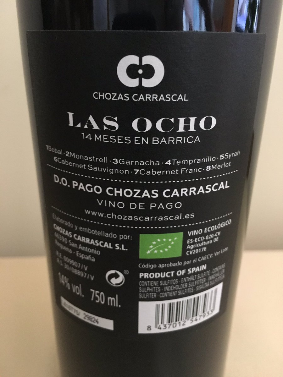 vic_pallares's tweet photo. #LaPaellaDeLosDomingos
Maridaje, uno de nuestros preferidos #LasOcho, de #ChozasCarrascal...y una nueva referencia #QuintaDel67, #RafaelCañizares, Almansa, Garnacha Tintorera, potente, espectacular en boca...y excelente relación c/p https://t.co/HvWf0Edmde
