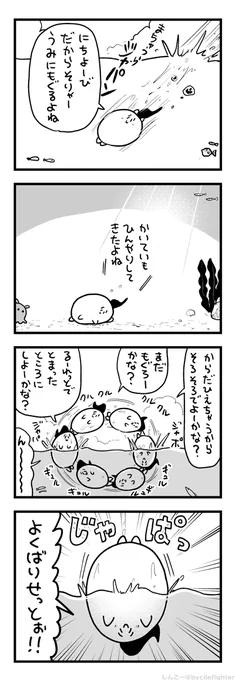 すずしめのうみをまんきつするまちゅうら 