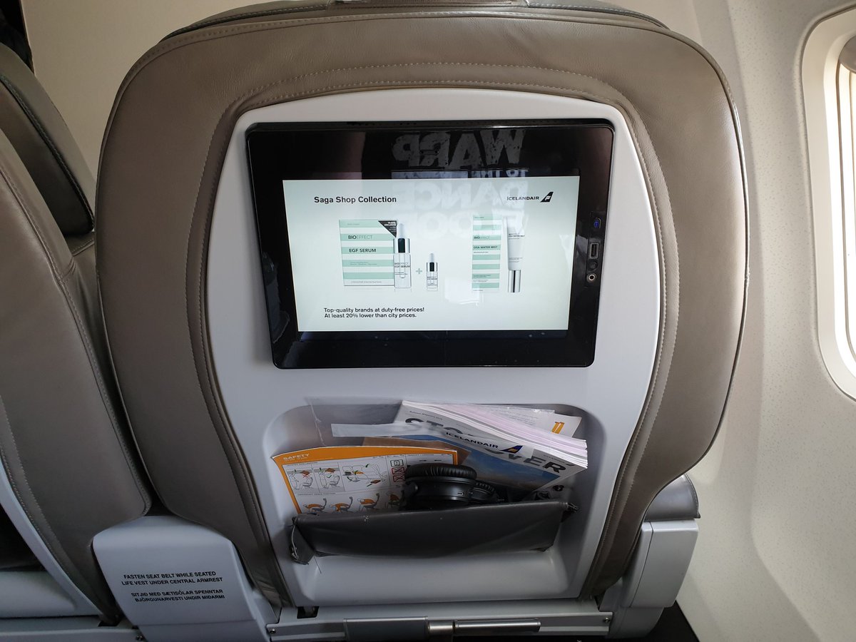 Verone3784's tweet photo. Landed a free #sagaclass upgrade from @Icelandair - this might be one of the most comfortable flights in a LONG time!
#tweetfleet #ccplife #Iceland #eveworldtour https://t.co/RtQ2uoHAdp
