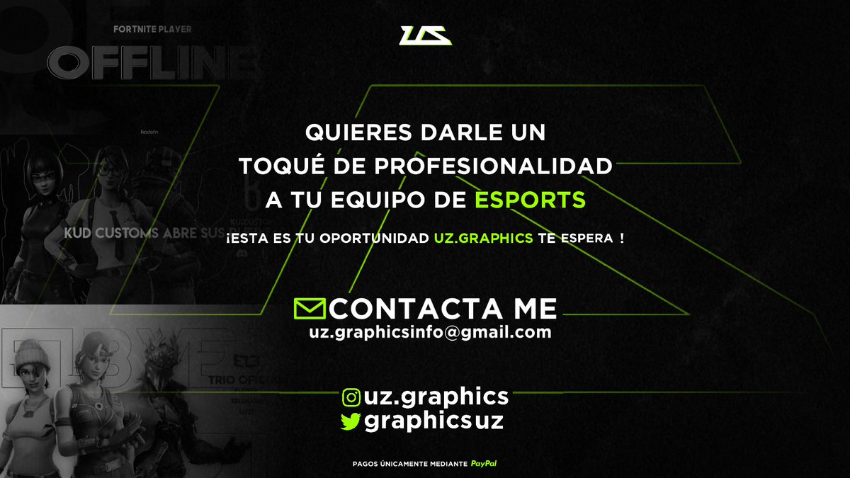 GraphicsUz's tweet photo. Muy buenas gente hoy empieza una etapa de diseños mas profesionales en el entorno de eSports! -
Yo soy @uzzigangs jugador de @elevex_esports y diseñador!
-
Mañana subiré los nuevos precios mas económicos!
-
#diseñografico #androidgfx #gfxdesigner https://t.co/YyibRzGr5b