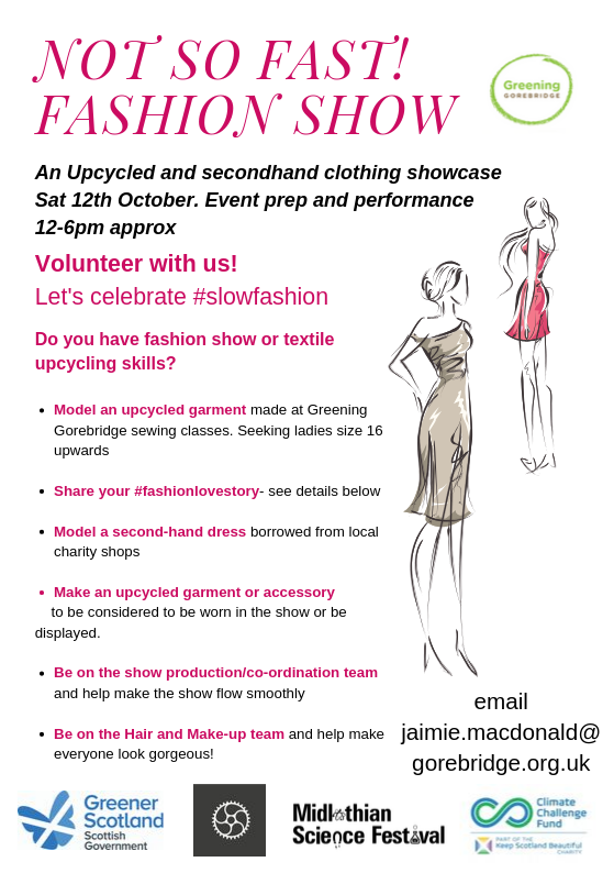 greengorebridge's tweet photo. Get Involved- Upcycled Fashion Show Sat 12th Oct! + cook with us - https://t.co/riVD57eiEo https://t.co/peGmvmQs5c