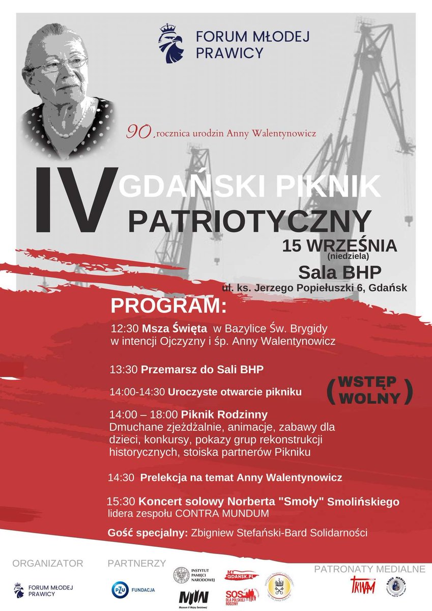 ContraMundumPL's tweet photo. Ponownie w historycznej Sali BHP w Stoczni Gdańskiej. Koncert o godzinie 15:00. Zapraszam serdecznie. 💪🏻🇵🇱 #SalaBHP #StoczniaGdańska #Solidarność #AnnaWalentynowicz #MuzykaBardów https://t.co/YQraGhWKEM