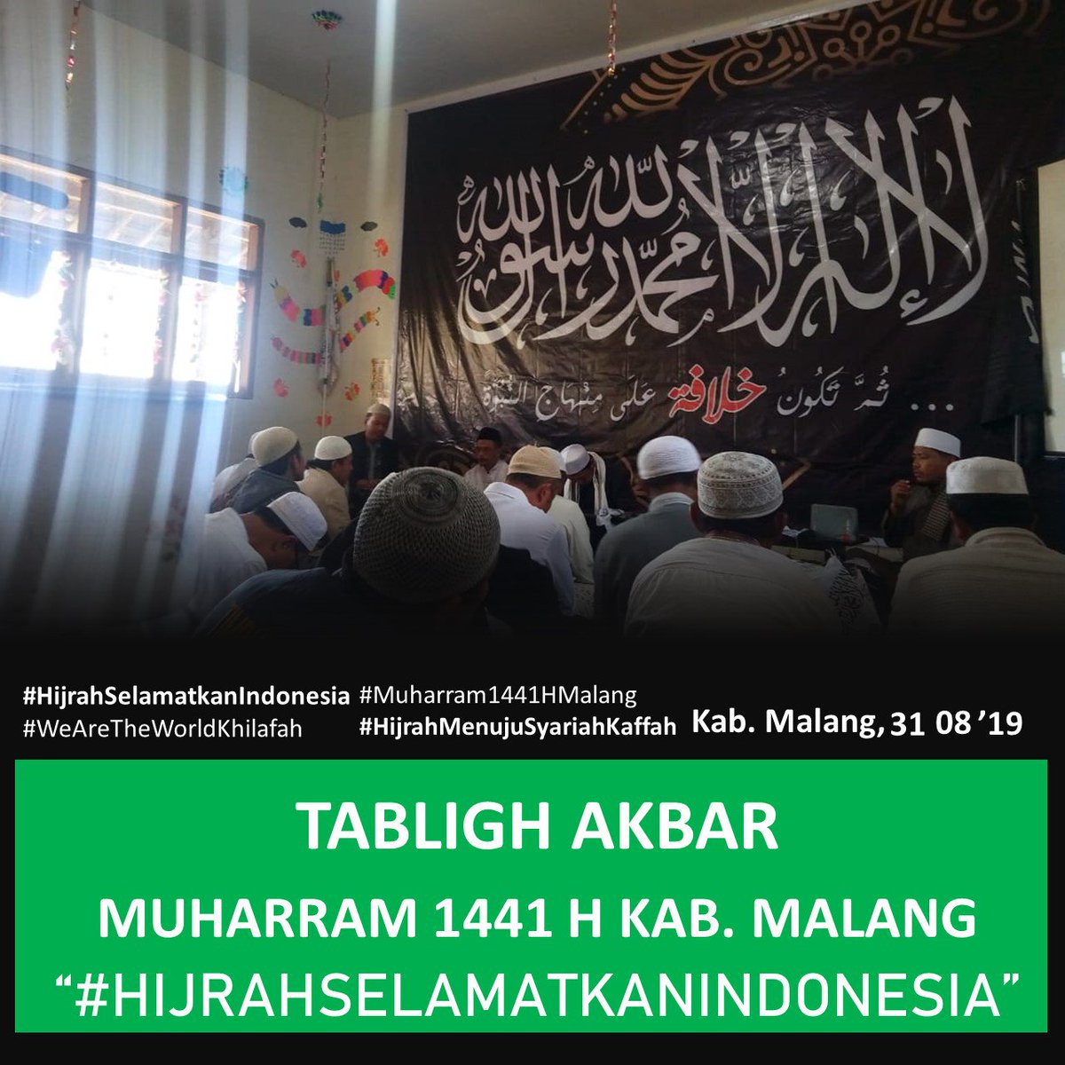 SonaFirdaus98's tweet photo. #malangbatu #malangevent #malangindah #malanginfo #malangjatim #malangkeren #malangmengaji #malangnews #malangpost #malangviral
#hijrahselamatkanIndonesia #wearetheworldkhilafah #Muharram1441Hmalang #Muharram1441HJatim
@malang_post @jawaposradarmalang @ahmadwanedi @sam.sutiaji https://t.co/isaYfMzGTg