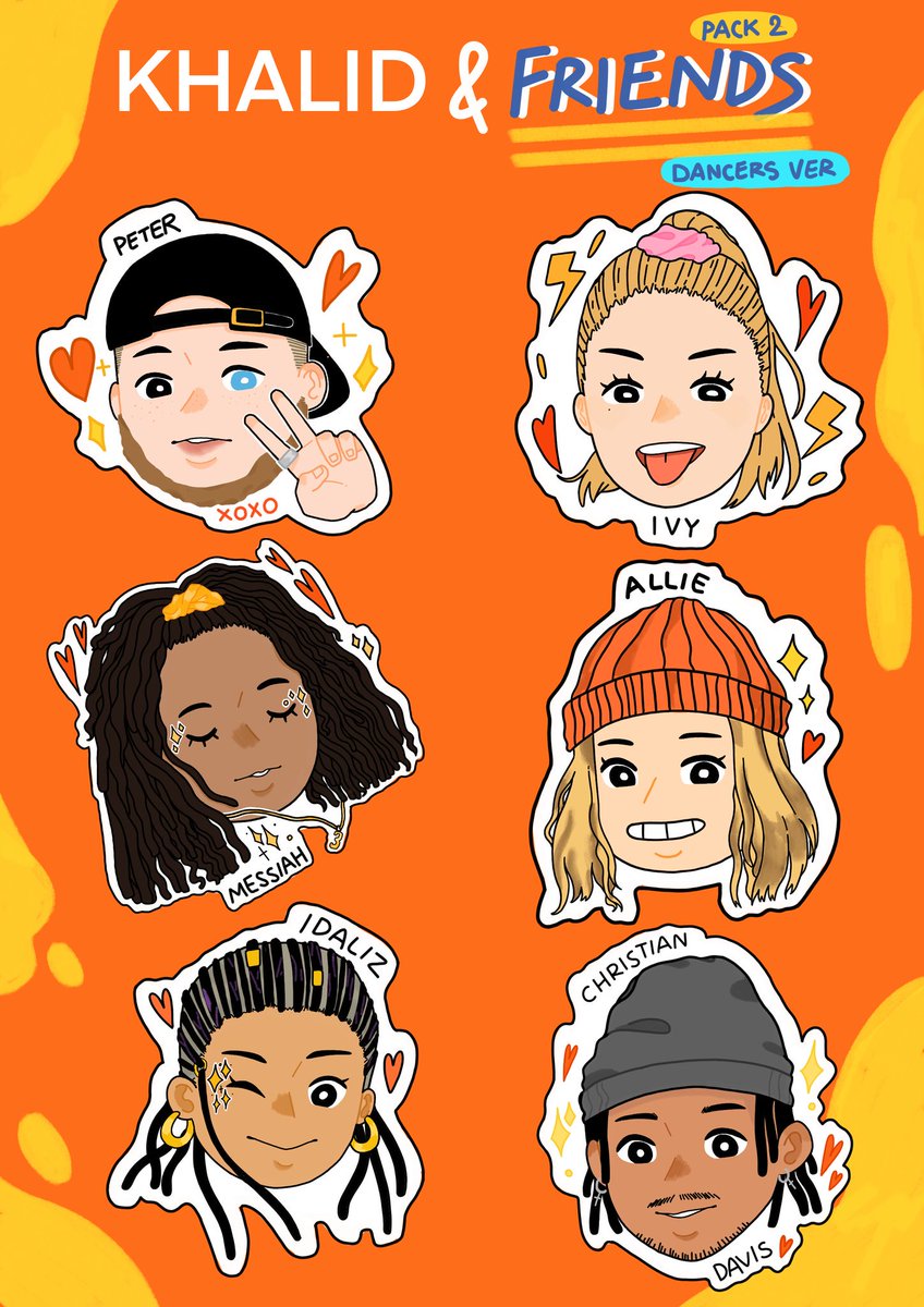 KHALID&amp;FRIENDS PACK 2!!! (finally lmao) Hope you guys love it💖  sksksksksksksk also watch out for pack 3 soon! Ps. I can't post a full pic on ig so here it isssss (<a href="/_PeterPinnock/">Peter Pinnock</a>,<a href="/Siahhelise/">MESSIAH🎀</a>,<a href="/idalizcristian/">Idaliz Cristian</a>,<a href="/Ivy257/">Ivy Fijal</a>,@GirouxAllie,<a href="/Christiandaviss/">Christian Davis</a>)