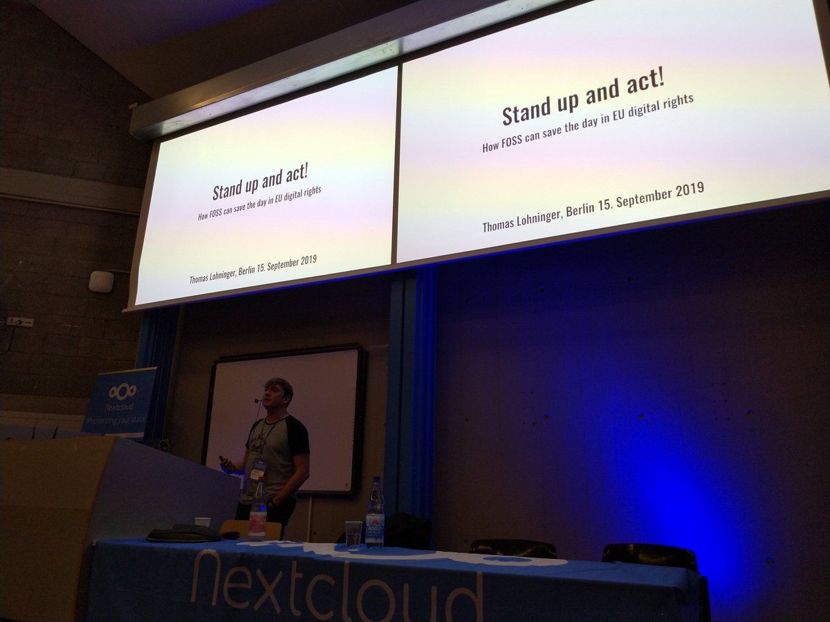 What an amazing set of opening talks at the @Nextclouders conference this morning 💙

#FeelingMotivated #DataPrivacy #DigitalRights #OpenSource #OpenSoftware #OpenHardware