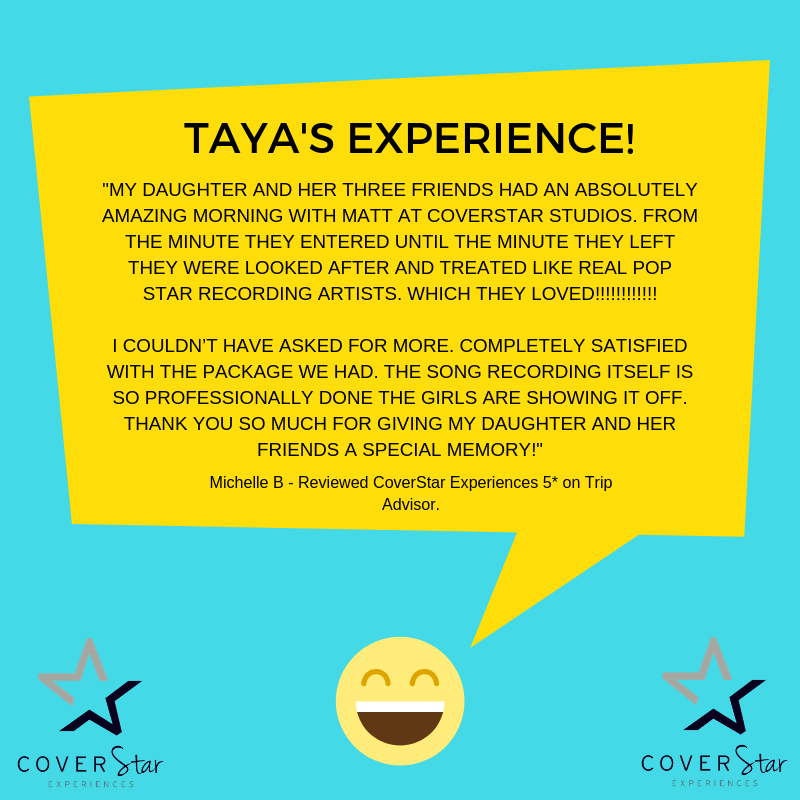 CoverStar_Exps's tweet photo. Such a lovely review from Michelle from her daughter's experience with us! 😇 😇

#kidsparty #5star #tripadvisor #Liverpool #makingmemories https://t.co/3B92oLsIl9