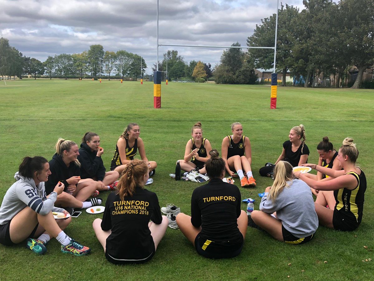 TurnfordNC's tweet photo. A happy regional squad with a win today in the opening game of the league 💛 well done Mills POM https://t.co/j6CR47lLcb