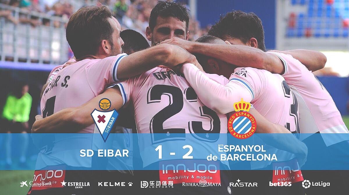 Primera victòria de la temporada. Fe, comfiança i treball! 😀

Primera victoria de la temporada. ¡Fe, confianza y trabajo!

First victory of the season! Well done team!

祝贺球队!

#RCDE | #Volem | #EibarEspanyol | #EspanyoldeBarcelona | #EspècieEnExpansió