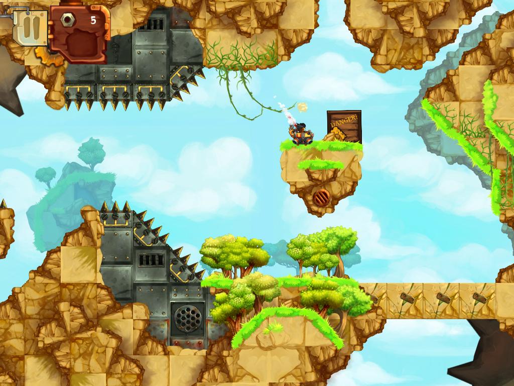 Excalisoft's tweet image. Jack says: ''I wonder what happens if I'd push this crate off of the cliff...''