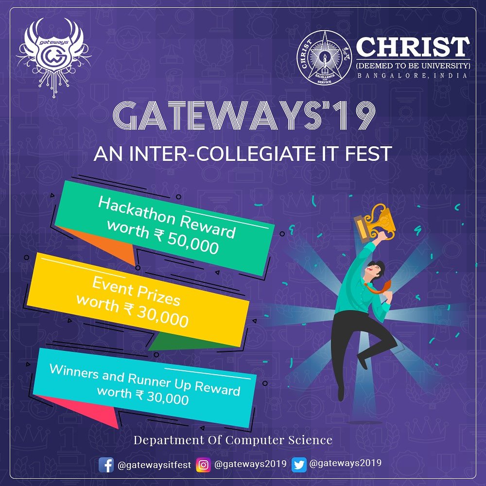 2020gateways's tweet photo. Participate, Compete and Win

#Gateways2019 #animotronix ITfest #techFest https://t.co/J63T9yY2kC