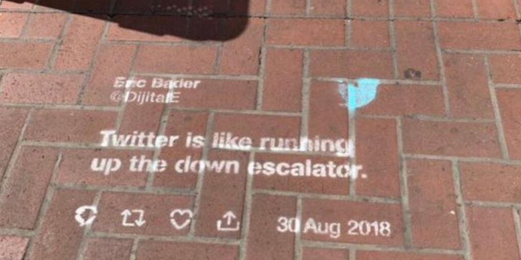 TheDrum's tweet photo. San Francisco condemns 'illegal' Twitter stencil ad campaign https://t.co/aBt27Jtydy https://t.co/WVM8dH4v5U