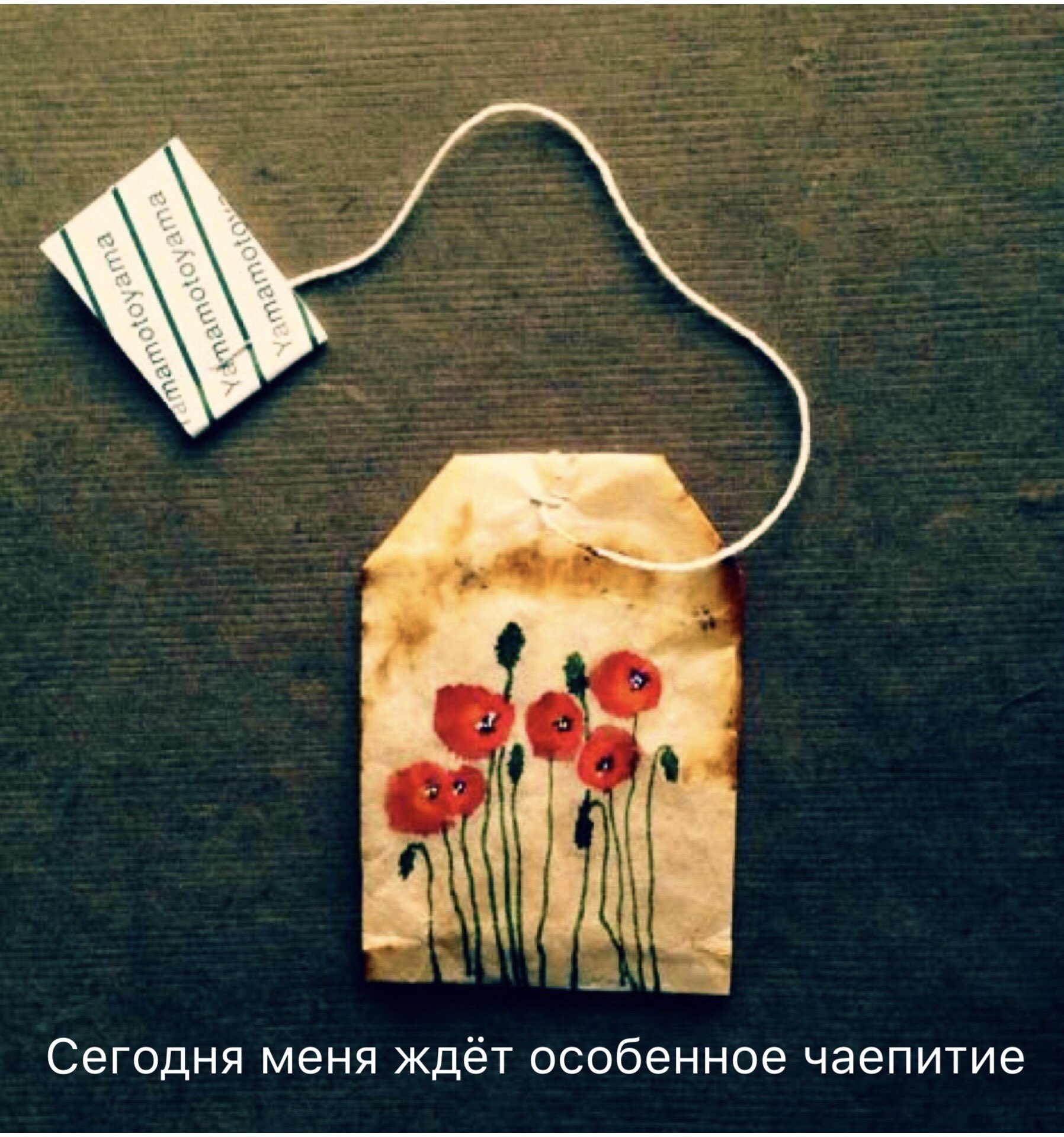 Рисование на чайных пакетиках Эстетика