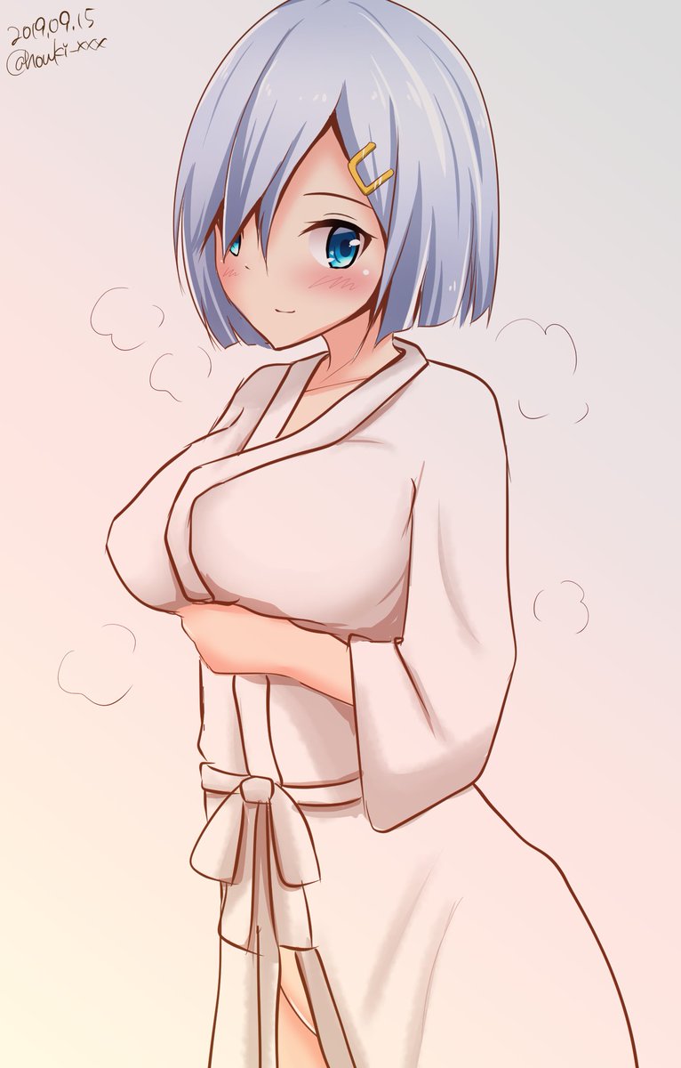 お風呂上がりの浜風
#艦これ版深夜の真剣お絵描き60分一本勝負
#艦これ版真剣お絵描き60分一本勝負_20190915 