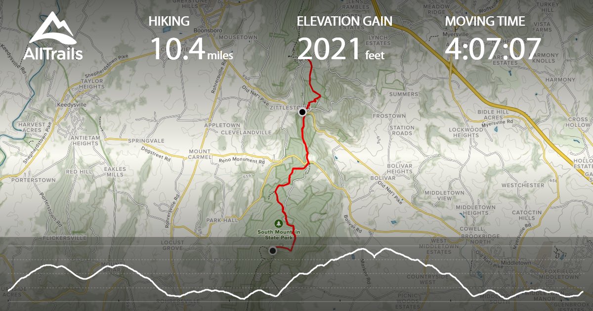 ElliotMGrossman's tweet photo. No better place to spend ⁦@alexa_grossman⁩’s birthday. Thanks ⁦@AllTrails⁩ ⁦@MDStateParks⁩ ⁦@AT_Conservancy⁩ #appalachiantrail https://t.co/8itbT7Cij1
