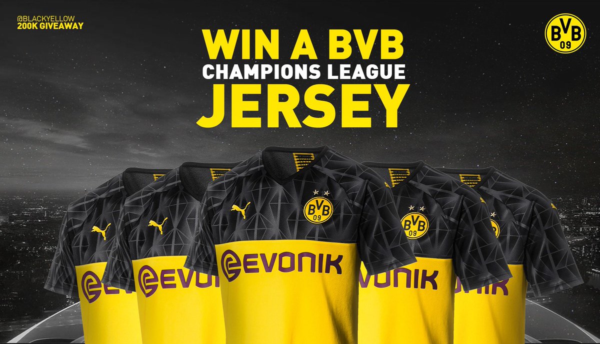 🚨200k CUP KIT GIVEAWAY 🚨
To celebrate 200k followers and the start of our Champions League campaign, we're giving away five, that’s right, FIVE BVB Cup shirts! 🔥
Rules to enter:
1⃣ Follow @BlackYellow
2⃣ Retweet & like this tweet!
3⃣ Reply with “Heja BVB!” https://t.co/RRZGhfWFBt