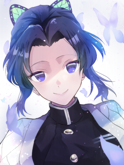 千邑のアーカイブさんがTwitterに投稿した胡蝶しのぶ(鬼滅の刃)のイラスト。