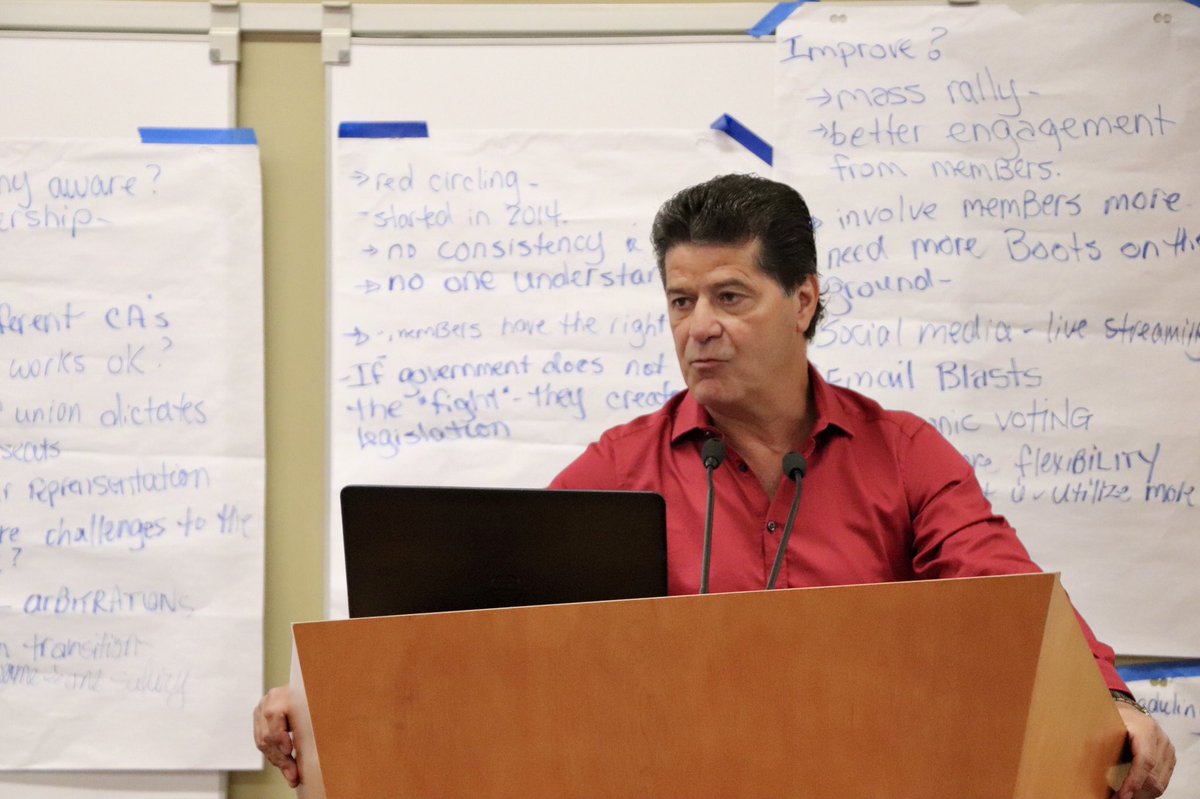 UniforTheUnion's tweet photo. “Our members will always put the residents first, and risk burnout to work hundreds of hours of overtime, yet they still work short” @JerryPDias speaking on the ongoing PSW/CCA shortages in Ontario and Nova Scotia. #uniforhealth #canlab https://t.co/oPziFpwHQH